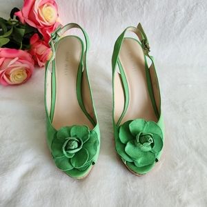 Nine west heels leather upper used in good condition  size 7 1/2 M